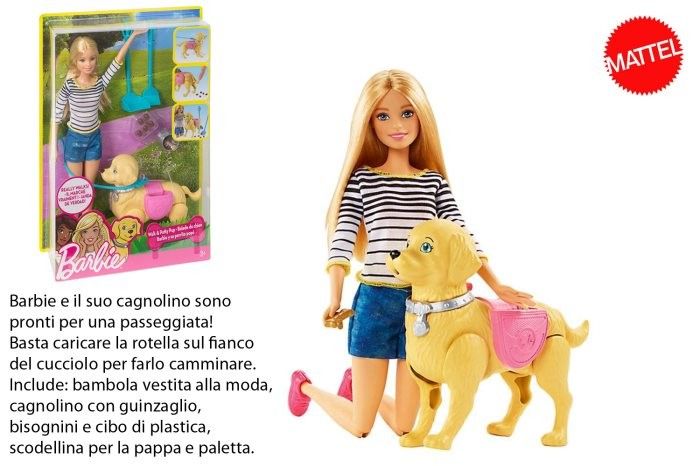 BARABIE A SPASSO CON I CUCCIOLI DWJ68 0 Giocattolo